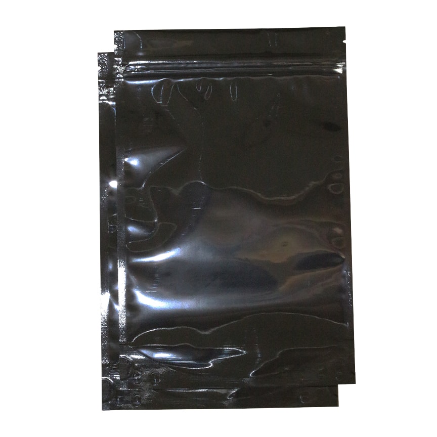 1 Ounce Odor Free Mylar Dispensary Bags - Black, 1000 pcs