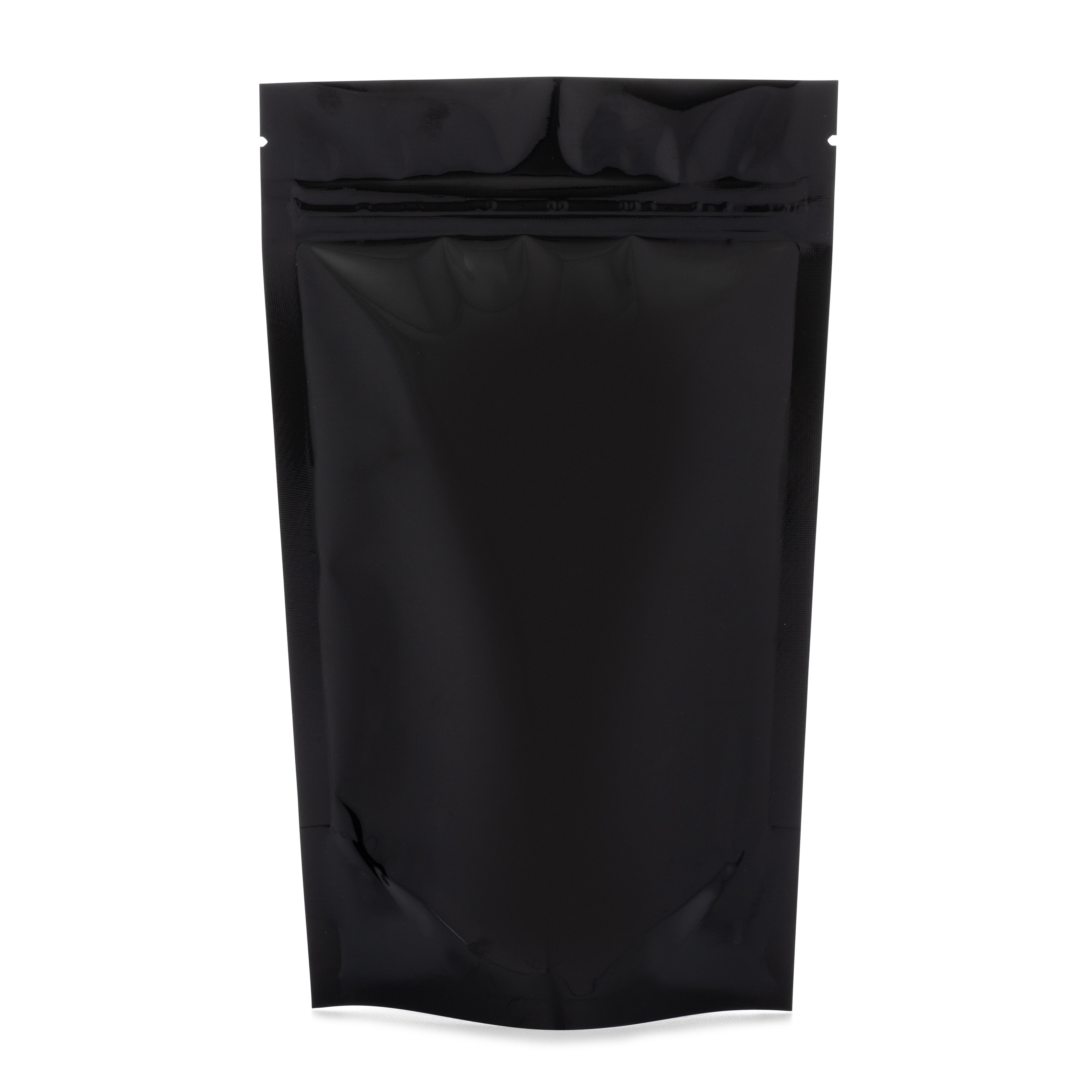 1/2oz Matte Black Child-Resistant Mylar Bags (1000 Qty