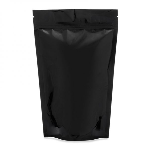 1 Ounce Odor Free Mylar Dispensary Bags - Black, 1000 pcs