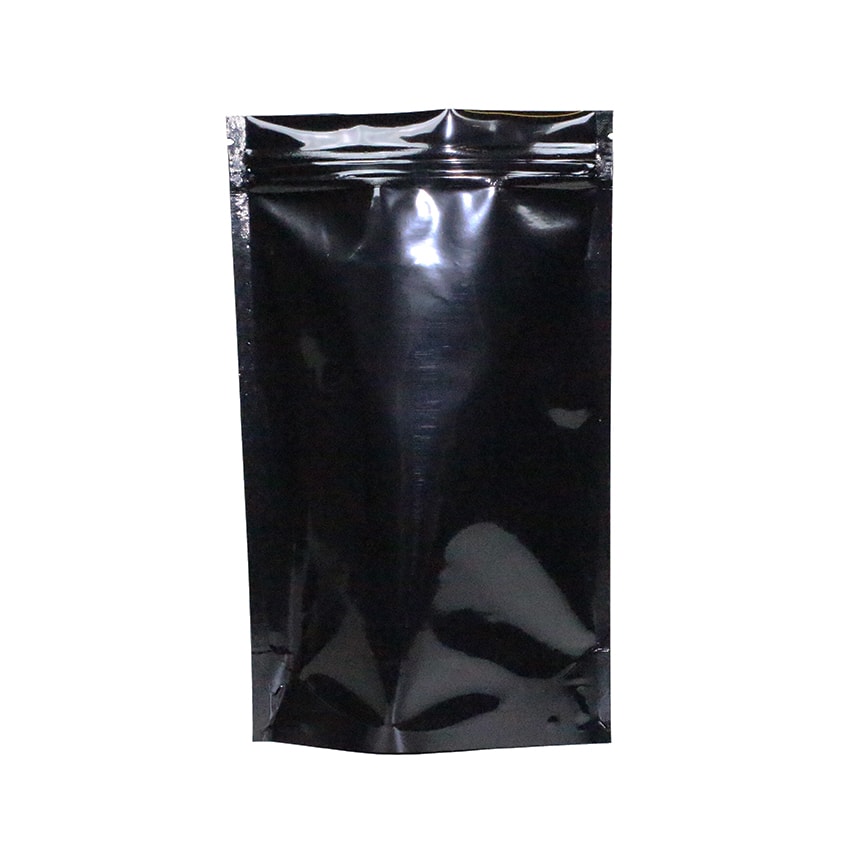 1/2 Ounce Mylar Herb Dispensary Bags Black, 1000 pieces