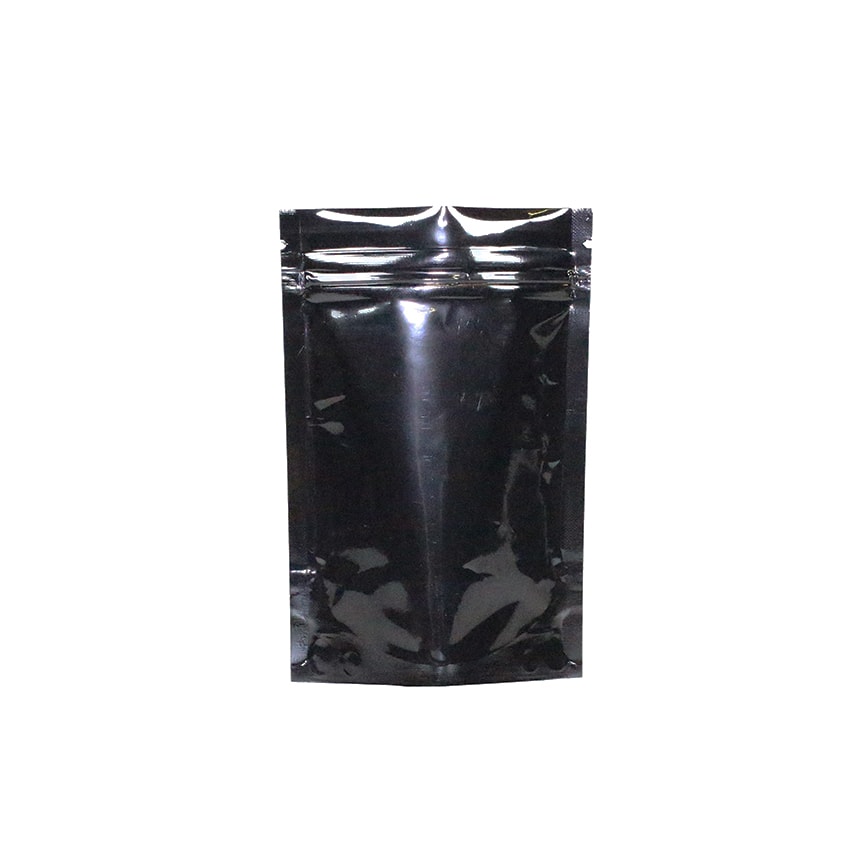 1/8 oz Mylar Dispensary Bags for Herbs, Black, 1000 pcs