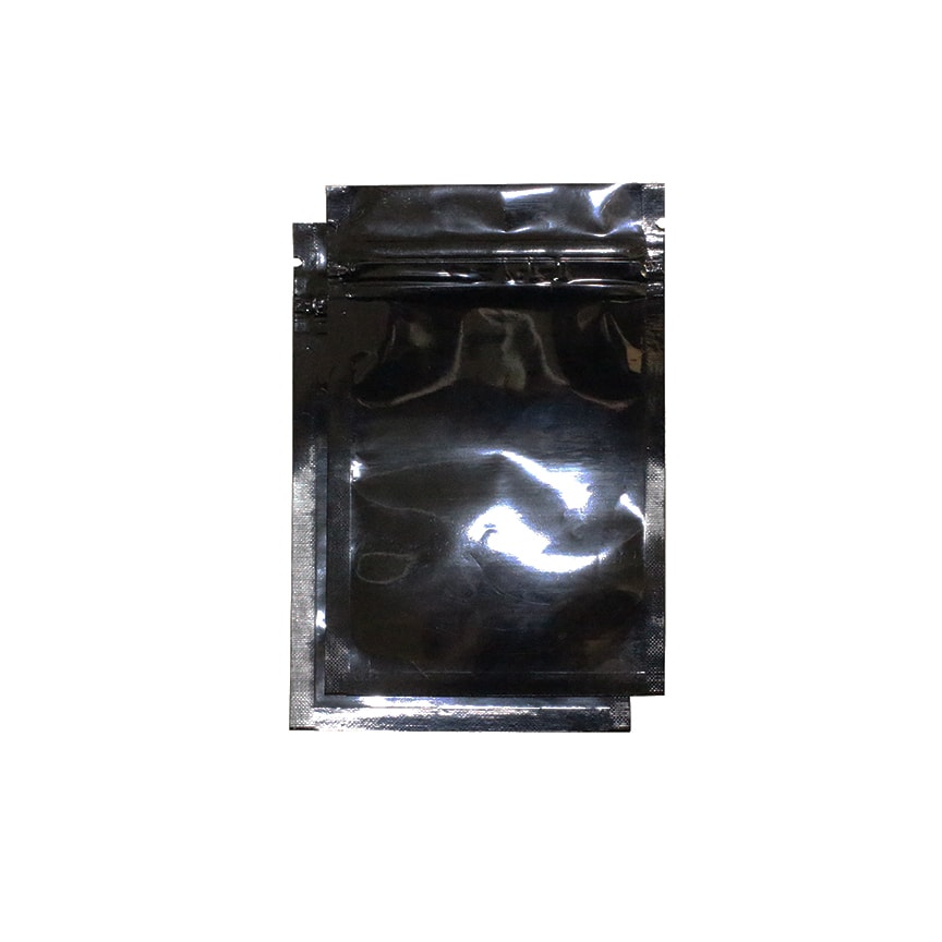 1 Gram Mylar Bags for Herbal Substances - Black, 1000 pieces