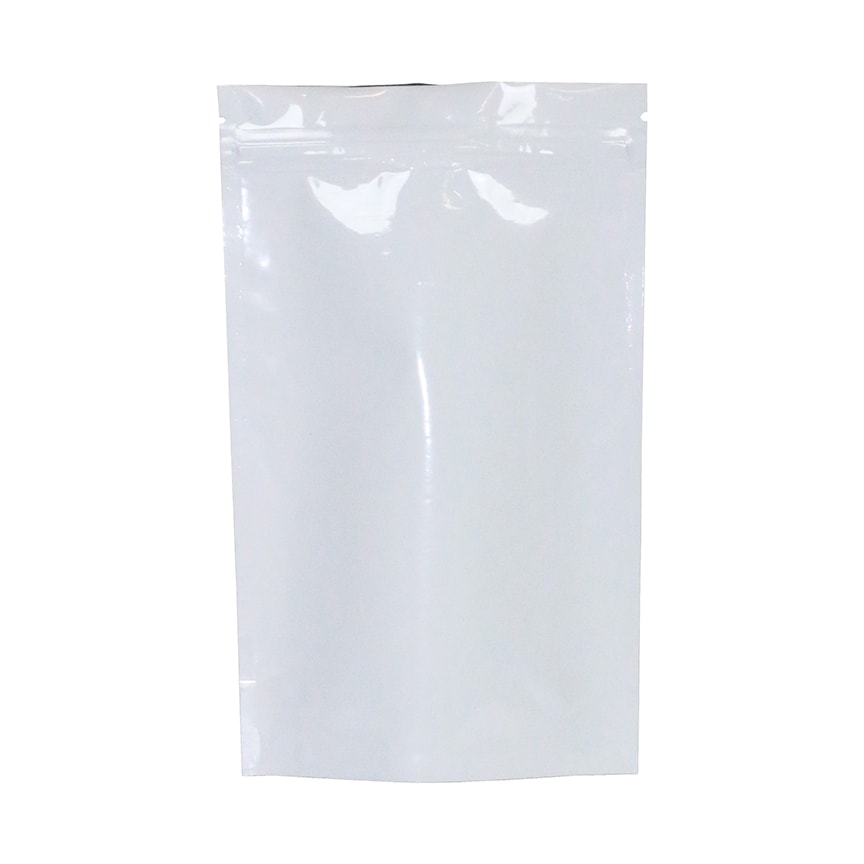 1/2 Ounce Mylar Dispensary Bags - White, 1000 pieces