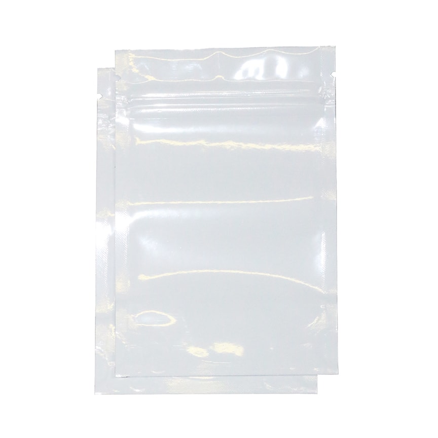 White/White 1/8 Ounce Mylar Bags - (1,000 pcs) | Bulk Wholesale ...