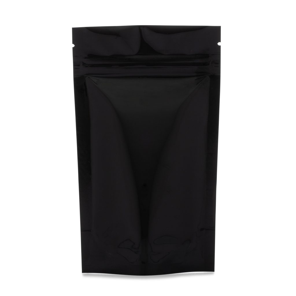 1/4 oz Odor Free Mylar Dispensary Bags Black/Clear, 1000 pc