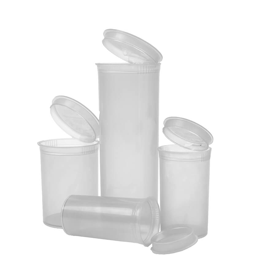 Child Resistant Pop Top Bottles & Squeeze Top Containers | 420 Stock