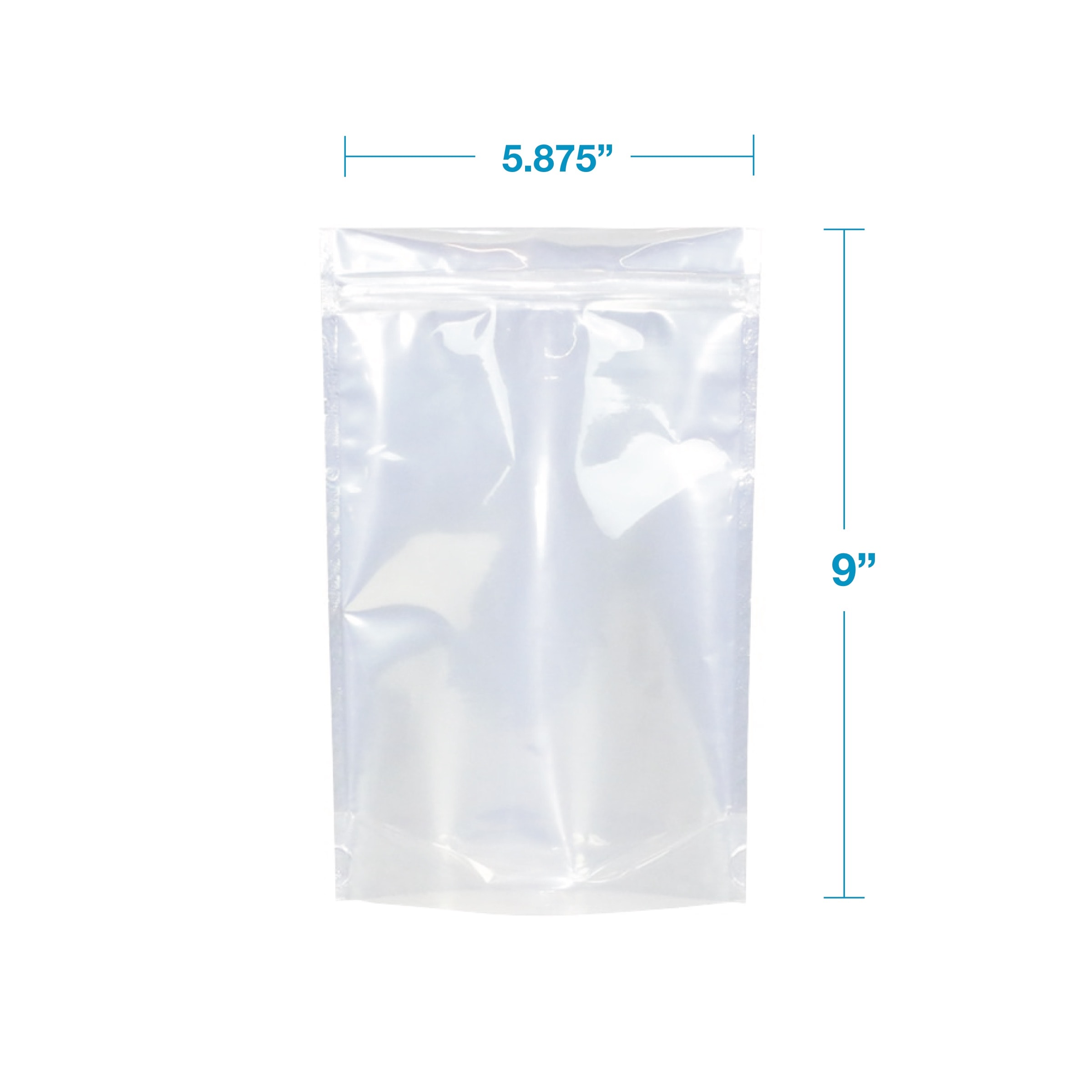 1.0 Ounce Mylar Dispensary Bags - Kraft/Clear, 1000 pieces