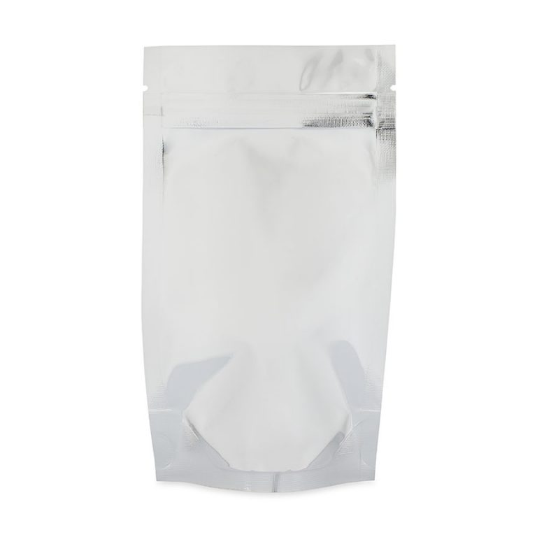 1/4 Ounce Mylar Dispensary Bags Silver/Clear, 1000 pieces
