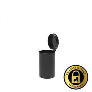 30 Dram Opaque Black Pop Top Bottles