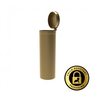 60 Dram Opaque Gold Pop Top Bottles