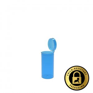 19 Dram Blue Pop Top Bottles