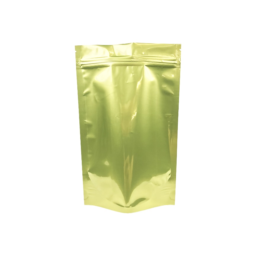 1oz Gold/Clear Mylar Dispensary Bags (1000 Qty) Bulk Wholesale