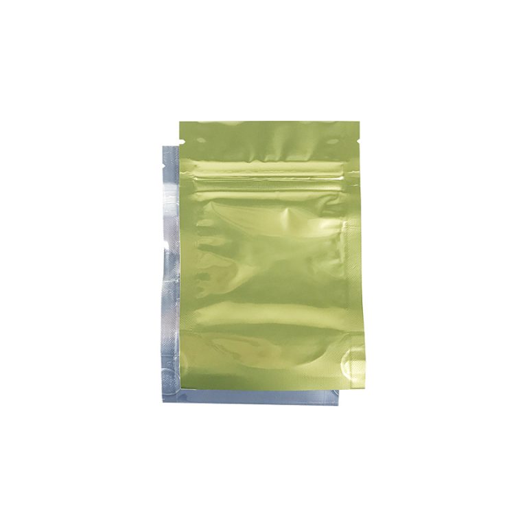 1/8oz Gold/Clear Mylar Dispensary Bags (1000 Qty) Bulk Wholesale Marijuana Packaging, Vape