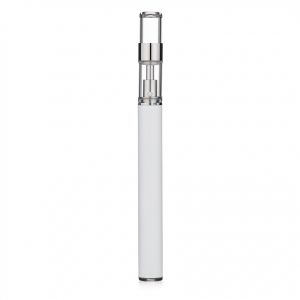 White Glass Round Tip .5ml Disposable Vape Pen Battery
