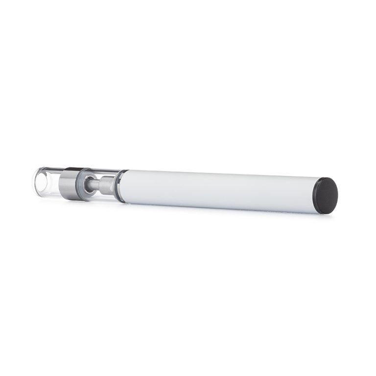 White Glass Round Tip .5ml Disposable Vape Pen Battery - Bulk Wholesale ...