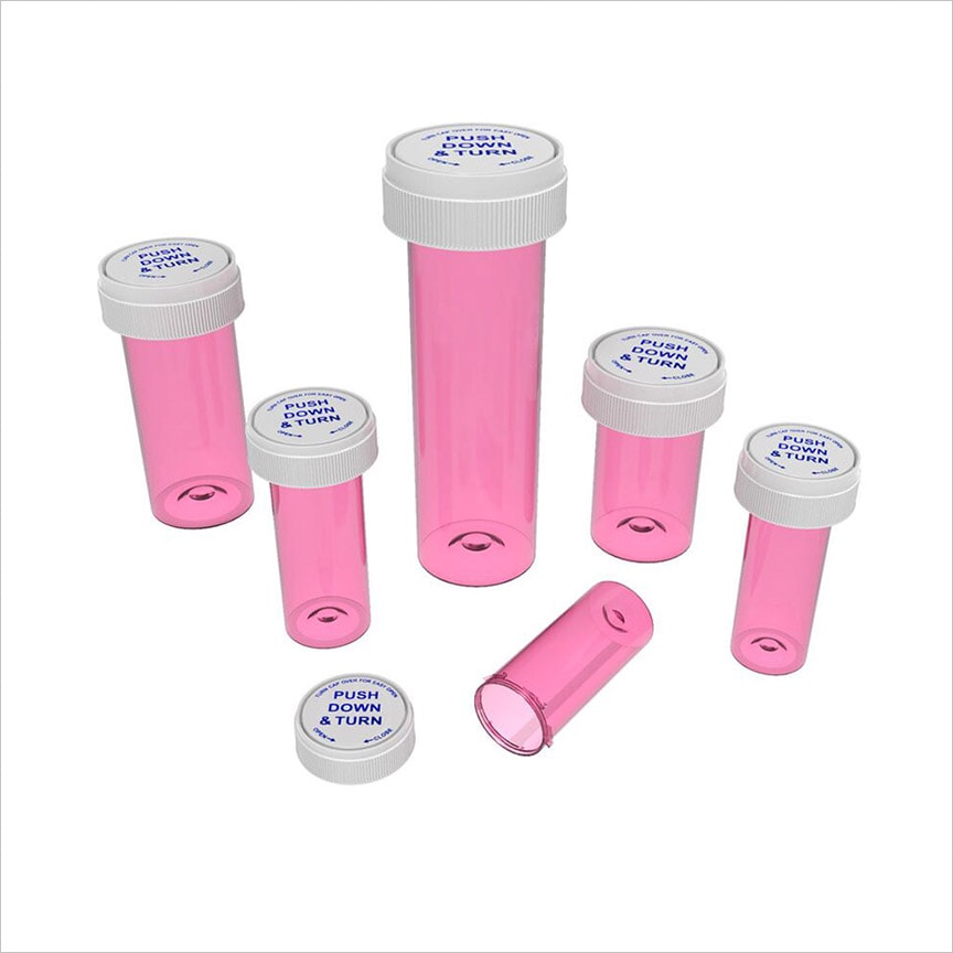 Child Resistant Reversible Cap Vials | 420 Stock