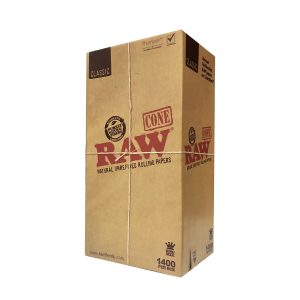 Bulk Raw 109mm Cone - Natural Unrefined Rolling Papers - 1400 Count
