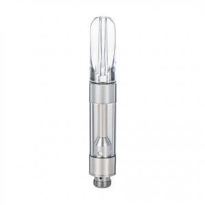 Ceramic Clear Press-On Tip 1ml Vape Cartridge (100Qty)
