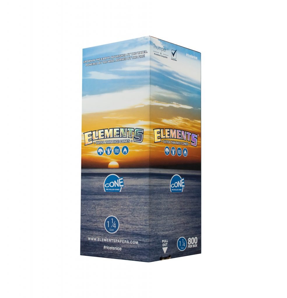 84mm Elements PreRolled Cones Bulk Wholesale Marijuana Packaging