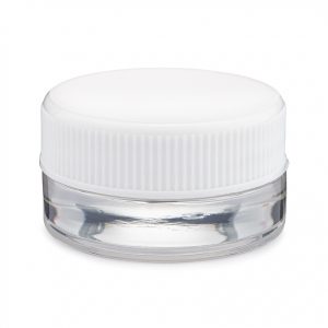 7ml White Cap Glass Concentrate Containers "Trap Jar" (360Qty)
