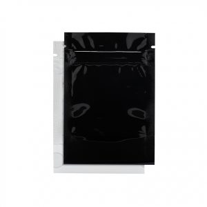 1/2oz Matte Black Child-Resistant Mylar Bags (1000Qty) - Bulk