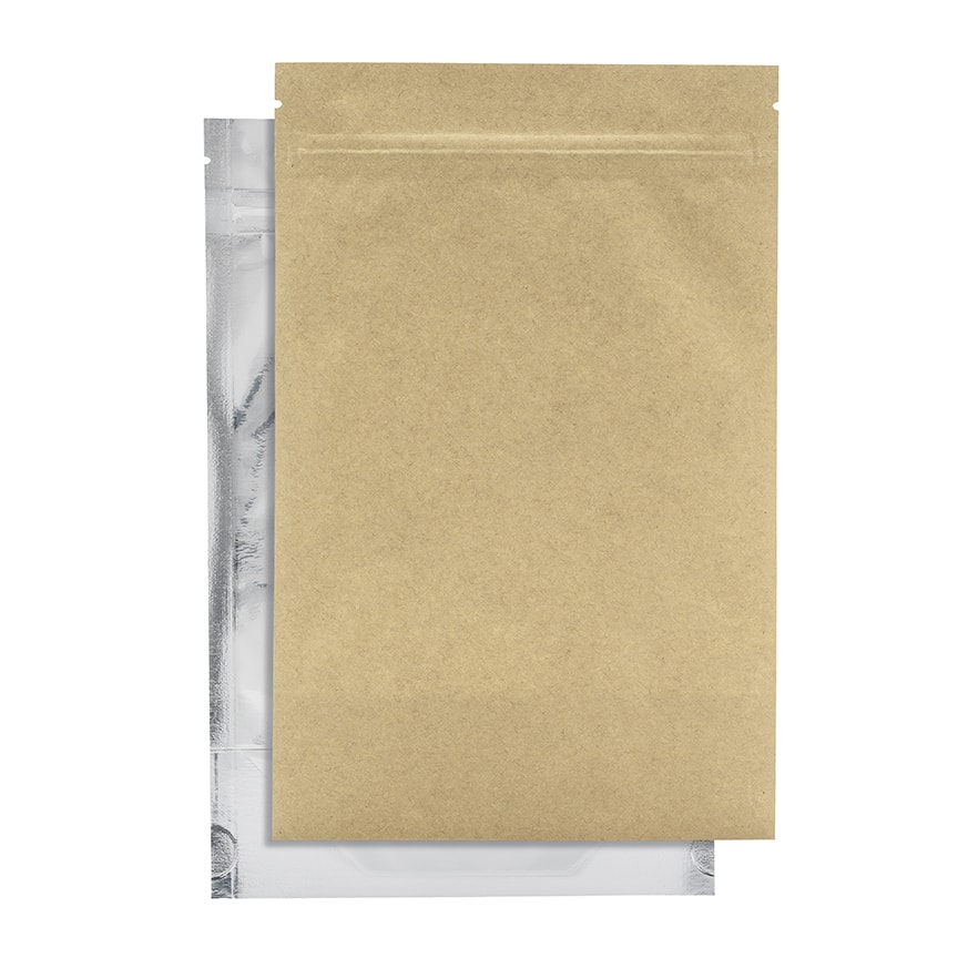 1/8 oz. Odor Free Mylar Bags - Black/Clear, 1000 pieces