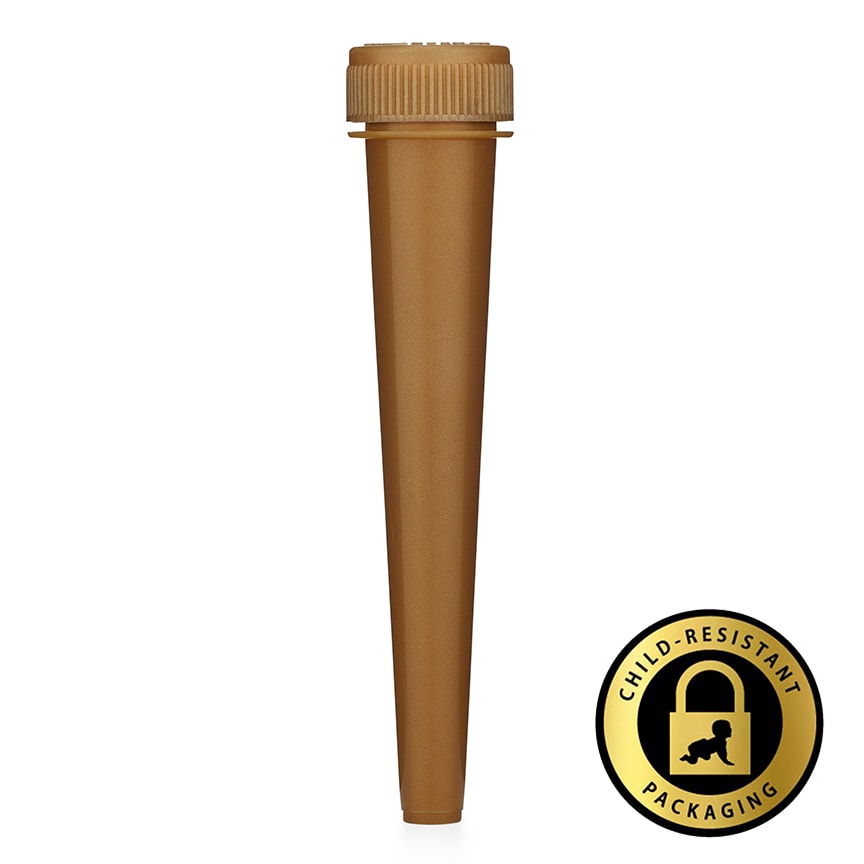 102mm CR Cone Pre-Roll Tube Opaque Gold (1000Qty) - Bulk Wholesale  Marijuana Packaging, Vape Cartridges, Joint Tubes, Custom Labels, and More!