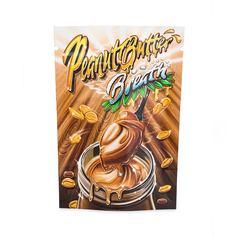 1/8oz "Peanut Butter Breath" Mylar Trapper Bags (100Qty) Bulk