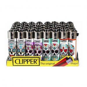 Assorted Clipper Lighters “Skulls” (48Qty)