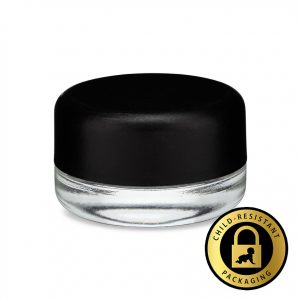 7ml Container W/ Child Resistant Black Lid (400Qty)