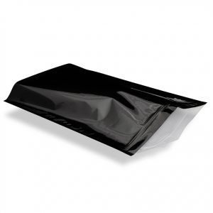 1lb Matte Black Mylar Bags - Bulk Wholesale Marijuana Packaging