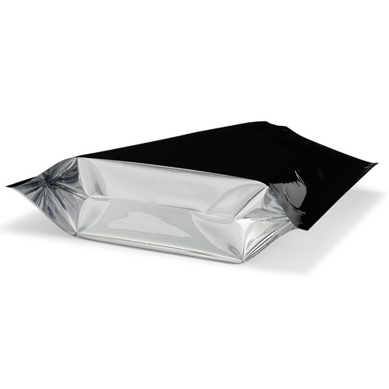 1lb Black/Clear Mylar Bags Bulk Wholesale Marijuana Packaging, Vape