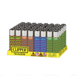 Assorted Clipper Lighters “Triangles” (48Qty)