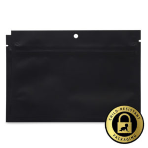 Black/Black Soft Touch Mylar Bags 1/2oz (1000pcs)