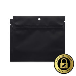 Black/Black Soft Touch Mylar Bags 1/4oz (1000pcs)