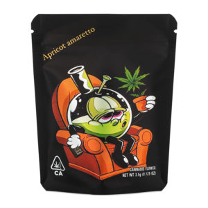 1/8oz "Apricot Amaretto" Mylar Trapper Bags (50Qty)