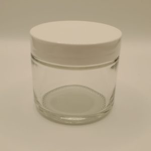 2oz White Plastic Smooth Cap "Baller Jar" (144Qty)