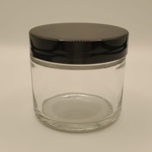 2oz Black Plastic Smooth Cap "Baller Jar" (144Qty)